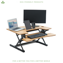 Load image into Gallery viewer, Bamboo Foldable Standing Desk
