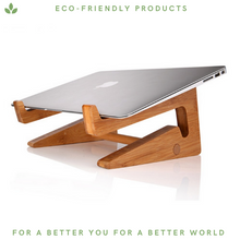 Load image into Gallery viewer, Bamboo Laptop Stand - Portable
