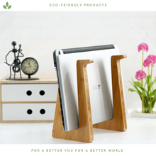 Load image into Gallery viewer, Bamboo Laptop Stand - Portable
