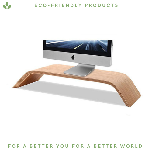 Bamboo Monitor Stand - Minimalist